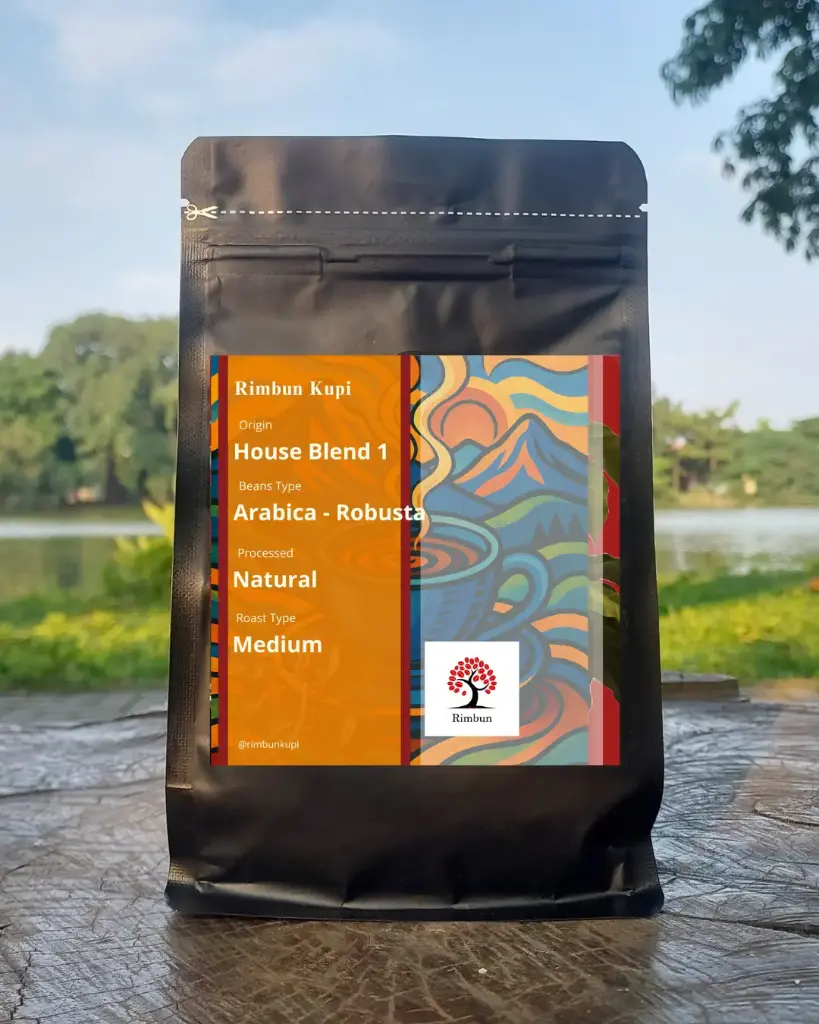 Kopi Arabica - Robusta House Blend 50:50 Natural Process Medium Roast